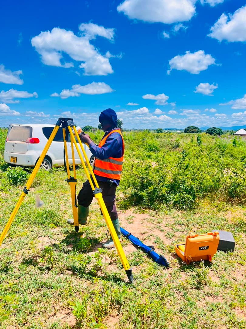 Land surveying in Tanzania